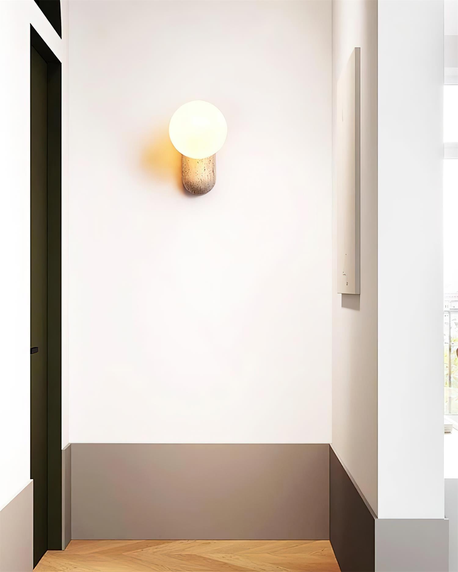 Ritta Applique Murale Moderne En Travertin - Neutralighting