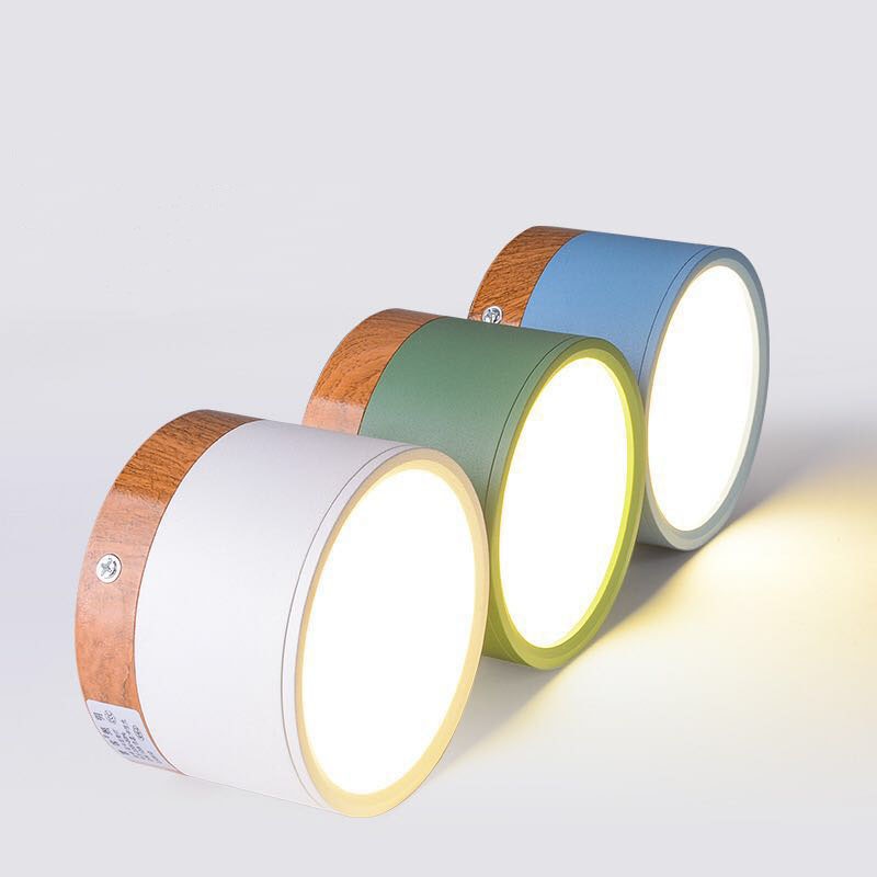 Jojo Petit Plafonnier Led Multicolor Bois Nordique. Couloir - Neutralighting
