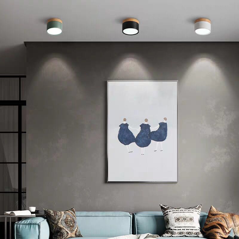 Jojo Petit Plafonnier Led Multicolor Bois Nordique. Couloir - Neutralighting