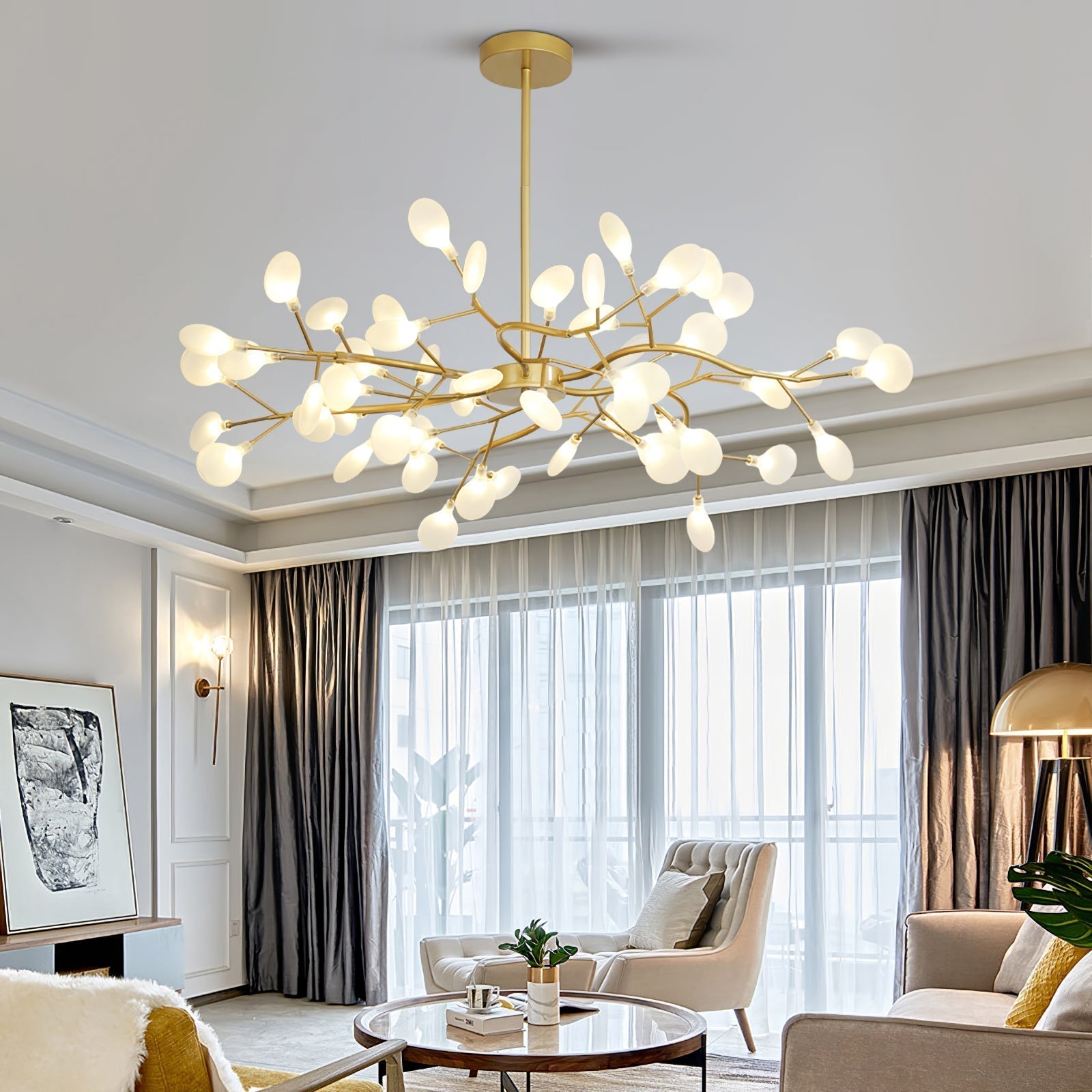 LED Firefly Sputnik Chandelier - Blowlighting