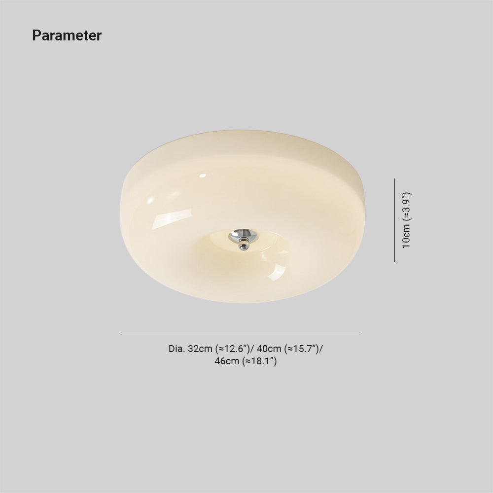 Candy Plafonnier en Verre Crème