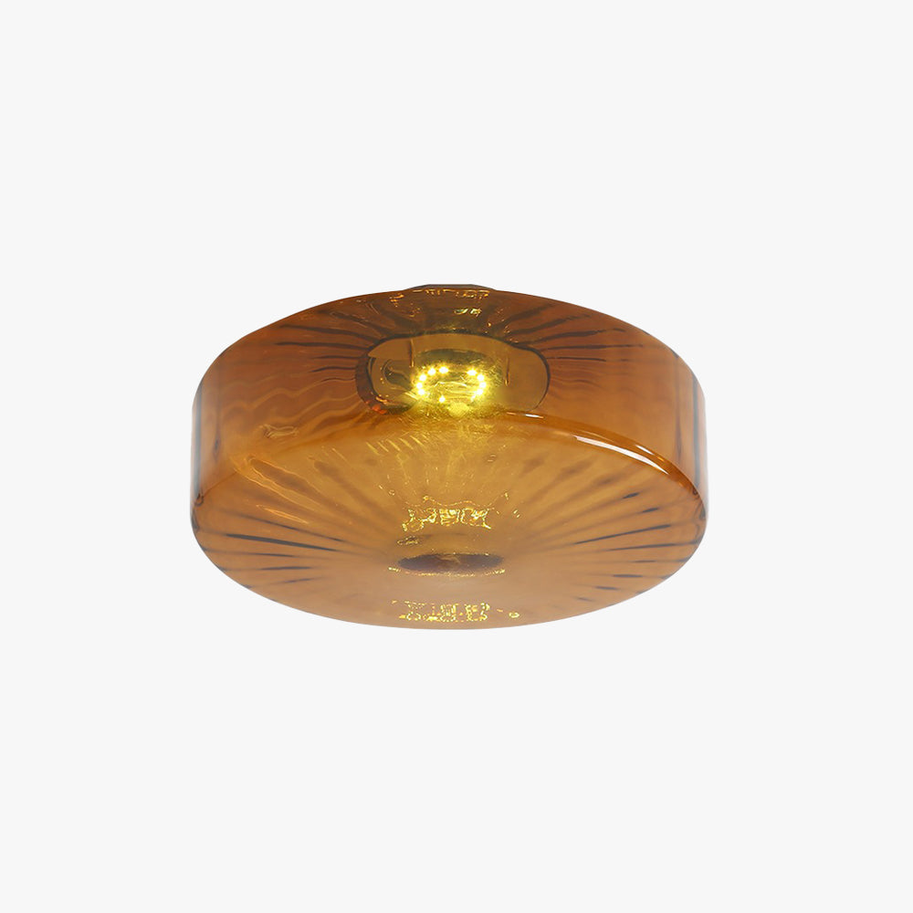 June Plafonnier Ambre Verre - Neutralighting