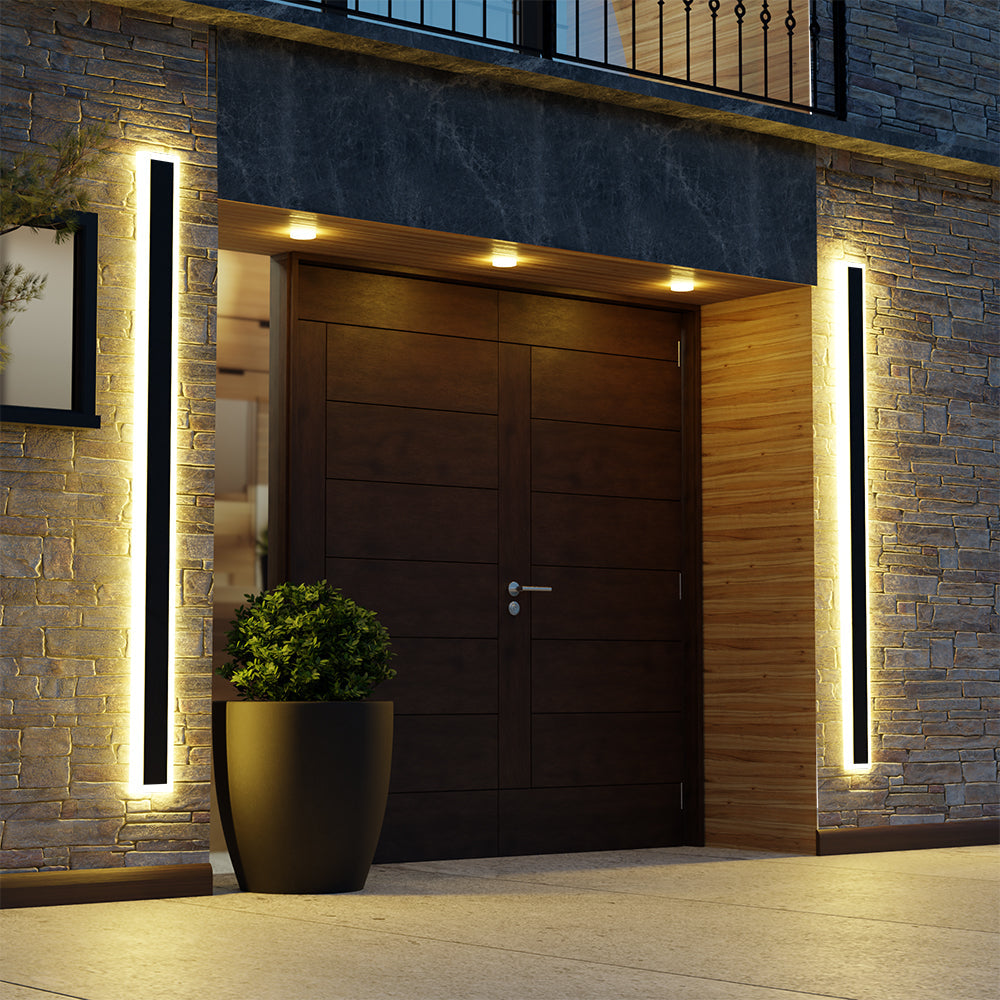 Fiala Moderne LED Applique Murale Extérieure Noir