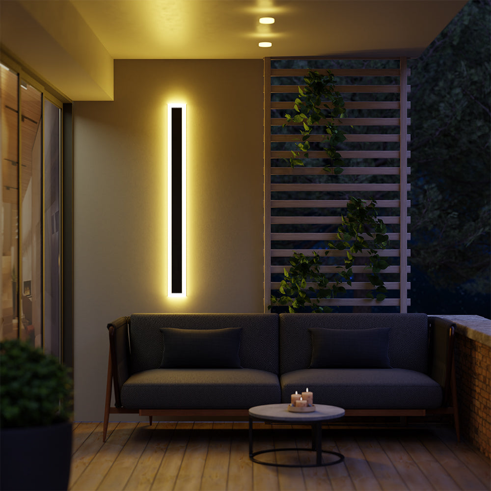 Fiala Moderne LED Applique Murale Extérieure Noir