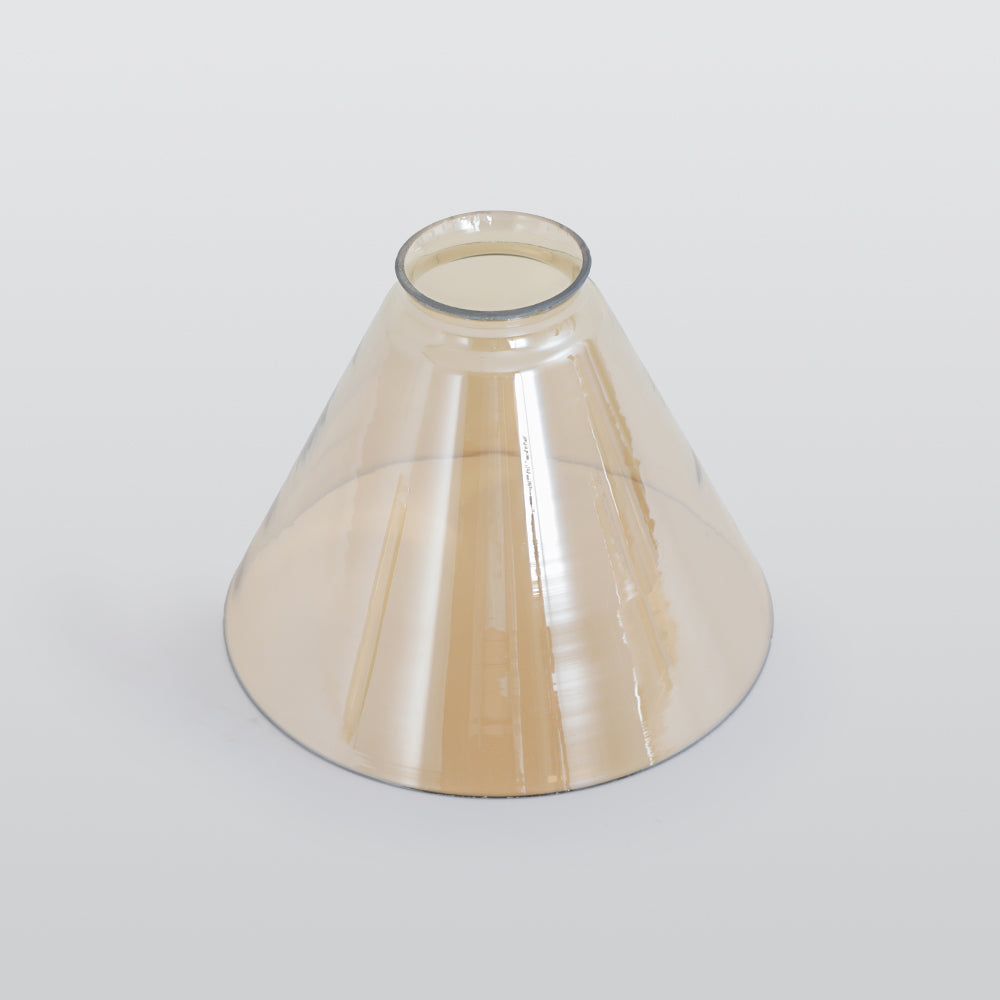 June suspension Industriel en Verre. Clair/Ambre/Gris Fumé - Neutralighting