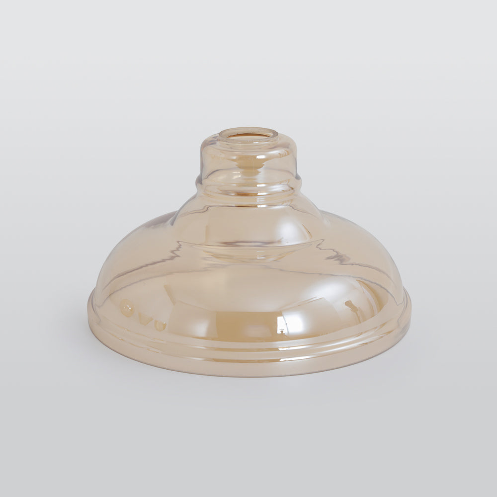 June suspension Industriel en Verre. Clair/Ambre/Gris Fumé - Neutralighting