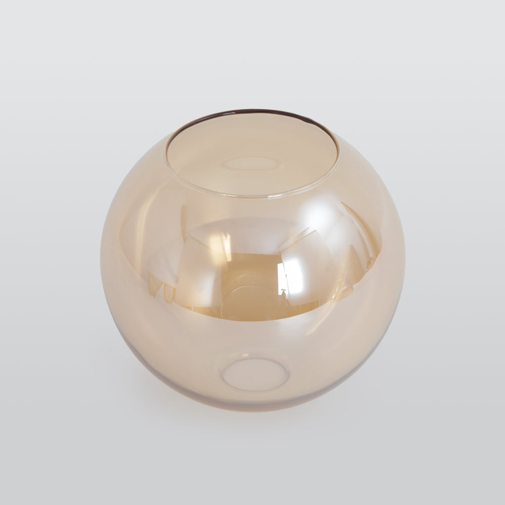 June suspension Industriel en Verre. Clair/Ambre/Gris Fumé - Neutralighting