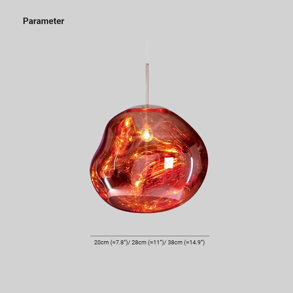 Milo Suspension Moderne en Verre Coloré Irregulier - Neutralighting