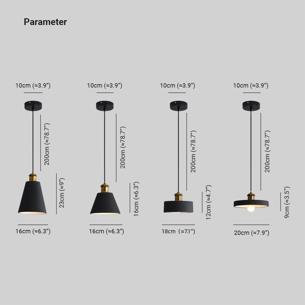 Miran Luminaires Suspension Nordique Blanc/Orange/Noir/Gris. Salon - Neutralighting