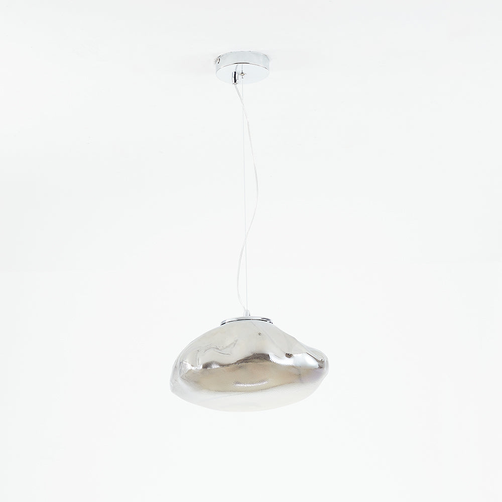Avi Suspension Globe, Métal/Verre, Clair/Gris/Ambre - Neutralighting