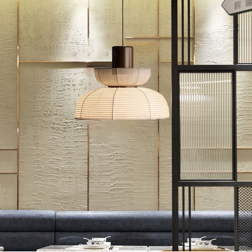 Ritta Suspension Bol Moderne, Metal/Tissu, Beige, Salon - Neutralighting