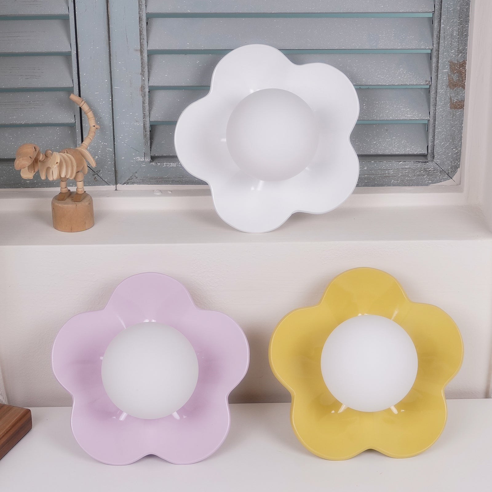 Meluna Applique murale à fleurs jaunes - Neutralighting