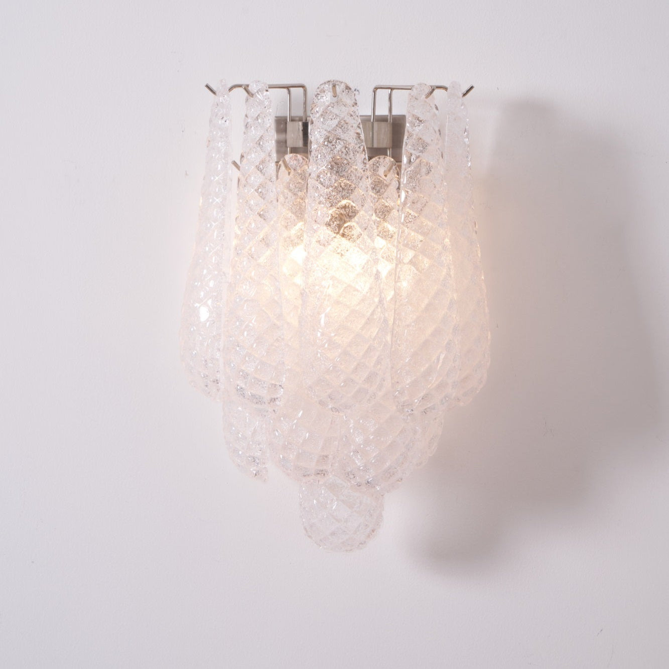 Aurora Wall Lamp Pink Teardrop Glass Floral Artistic - Letslighting