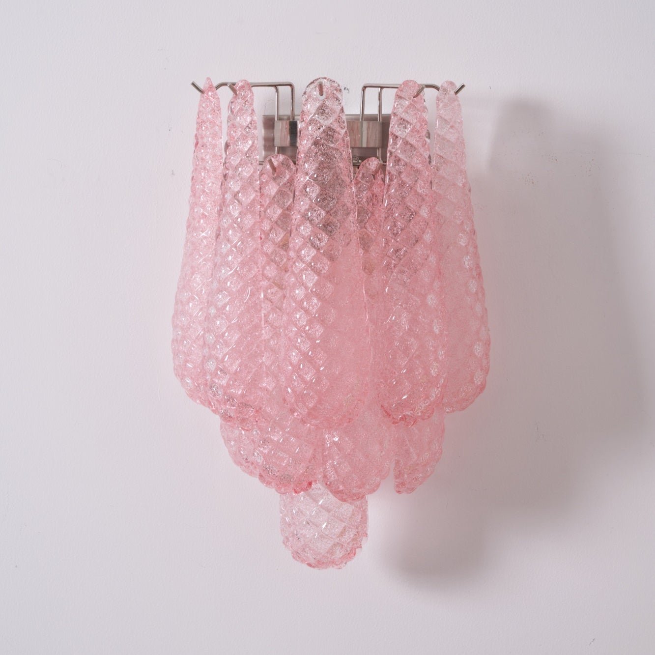 Aurora Wall Lamp Pink Teardrop Glass Floral Artistic - Letslighting