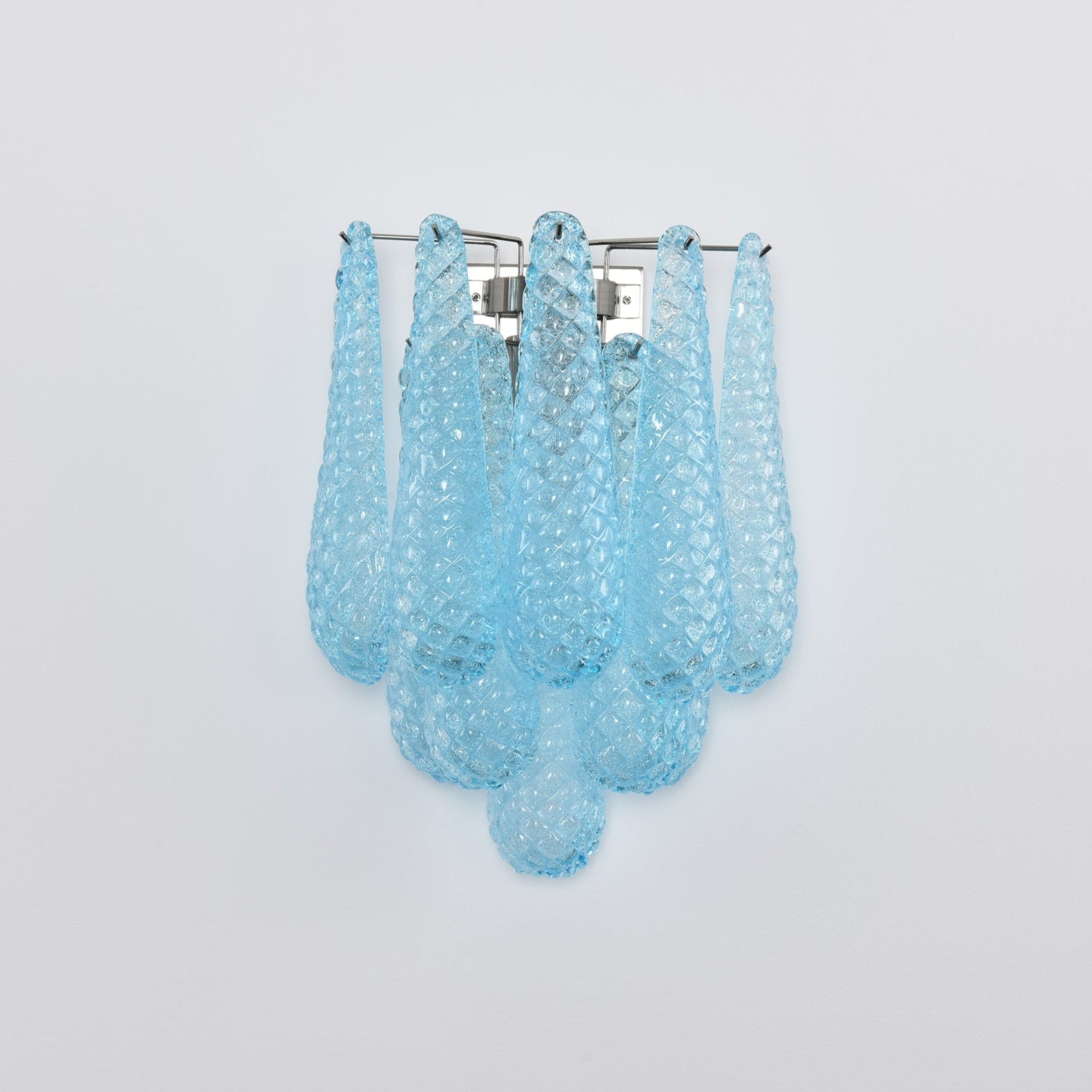 Aurora Wall Lamp Pink Teardrop Glass Floral Artistic - Letslighting