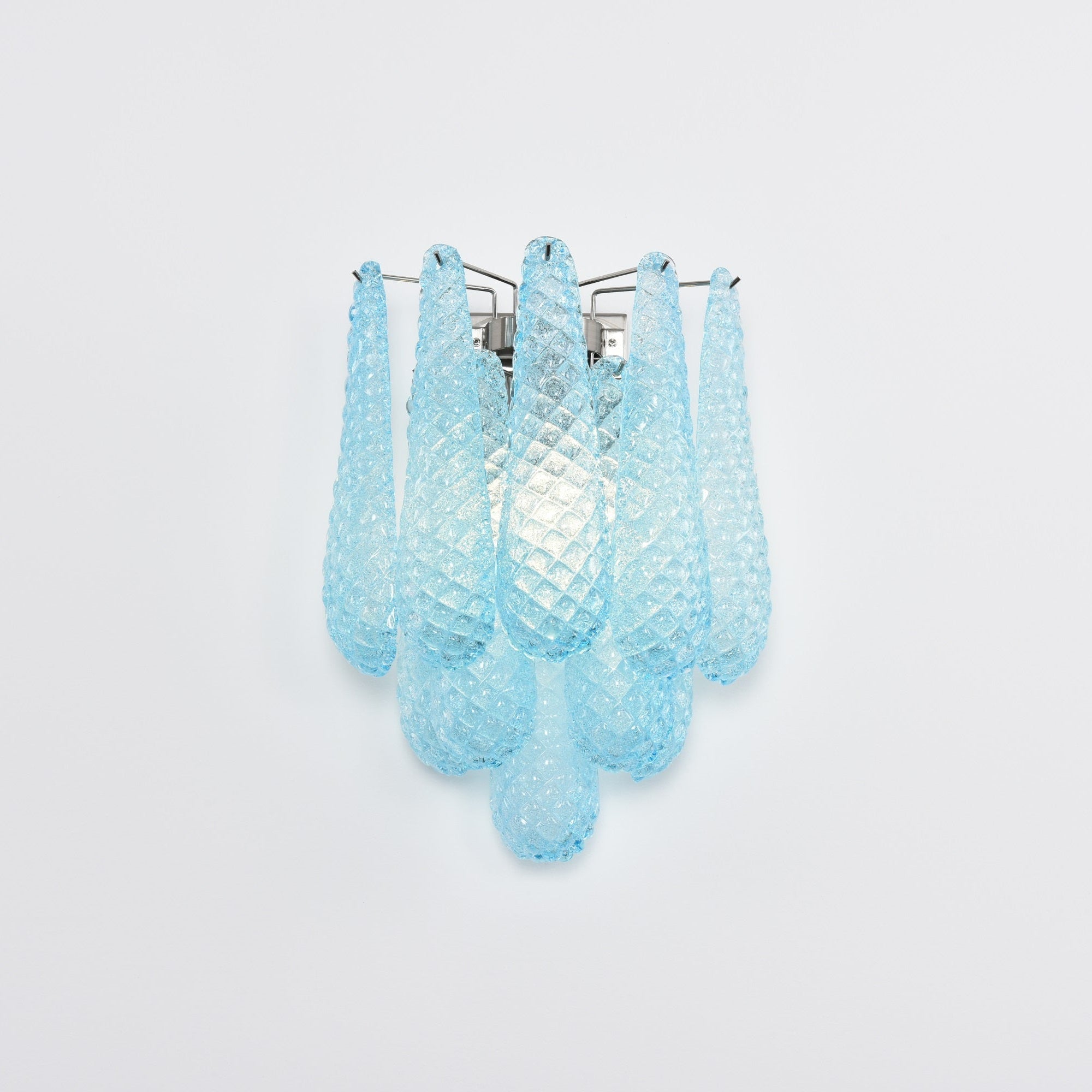 Aurora Wall Lamp Pink Teardrop Glass Floral Artistic - Letslighting