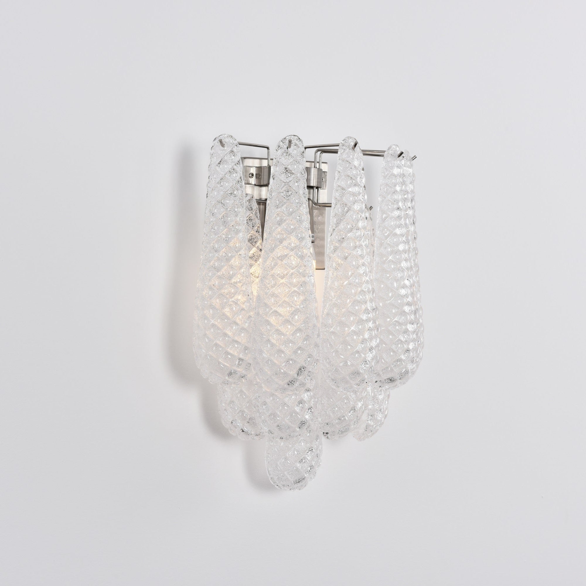 Aurora Wall Lamp Pink Teardrop Glass Floral Artistic - Letslighting