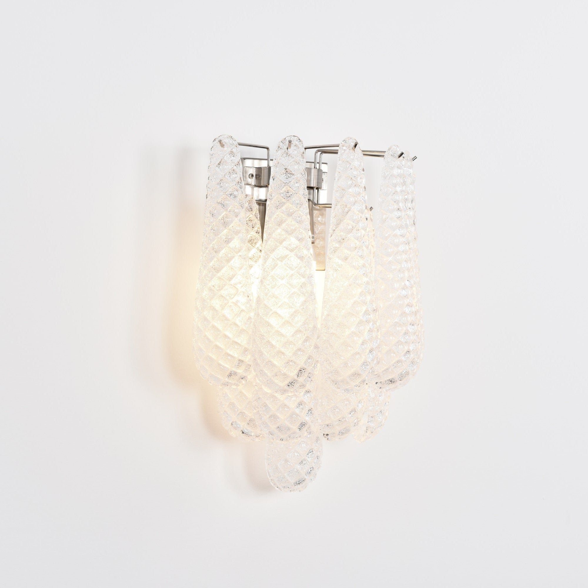 Aurora Wall Lamp Pink Teardrop Glass Floral Artistic - Letslighting