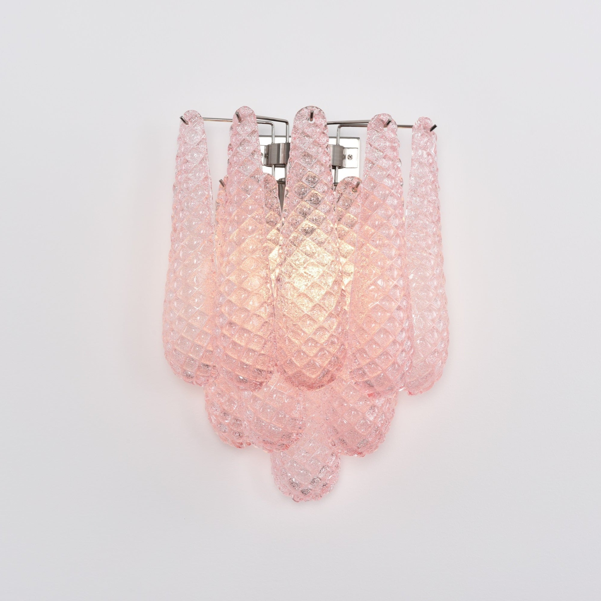Aurora Wall Lamp Pink Teardrop Glass Floral Artistic - Letslighting