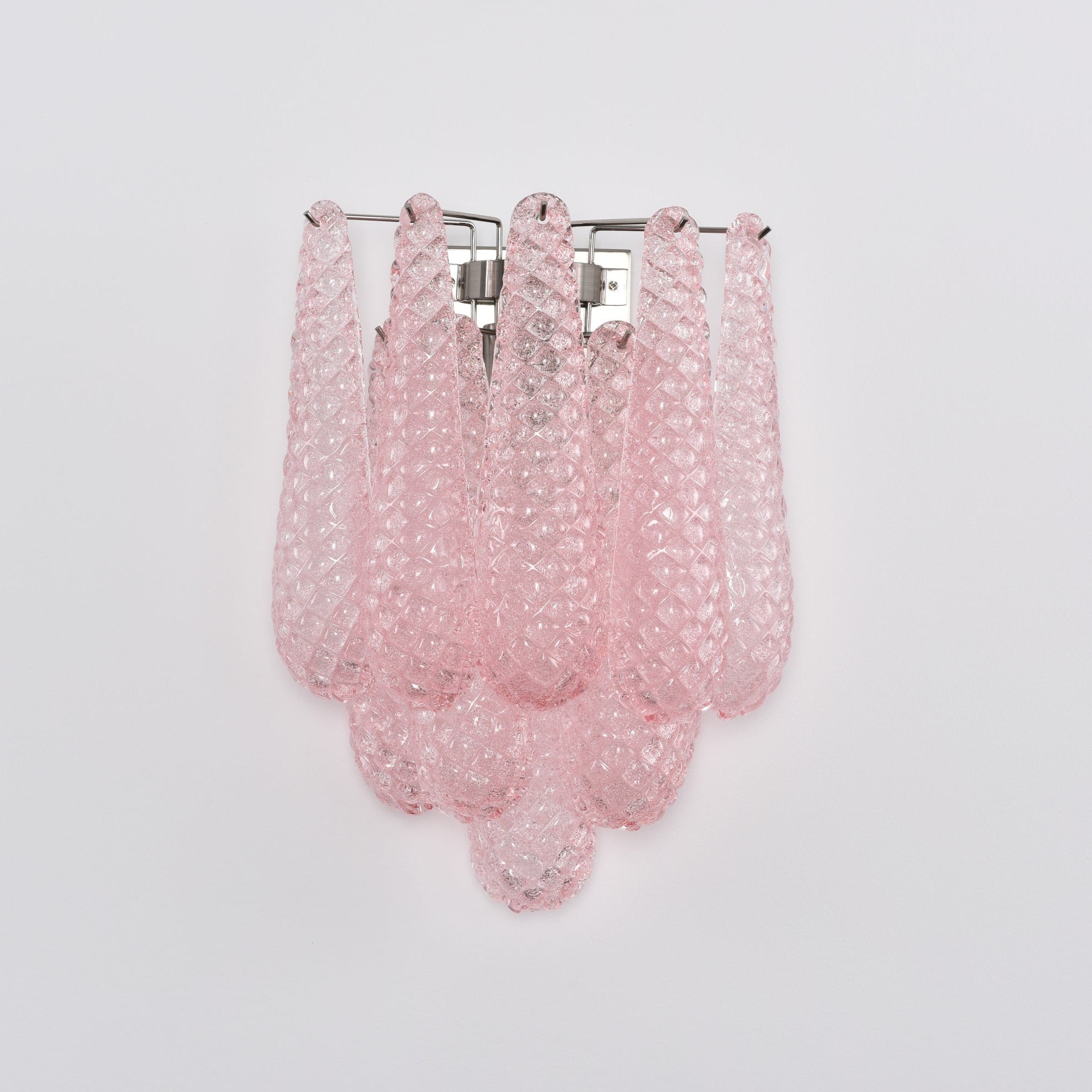 Aurora Wall Lamp Pink Teardrop Glass Floral Artistic - Letslighting
