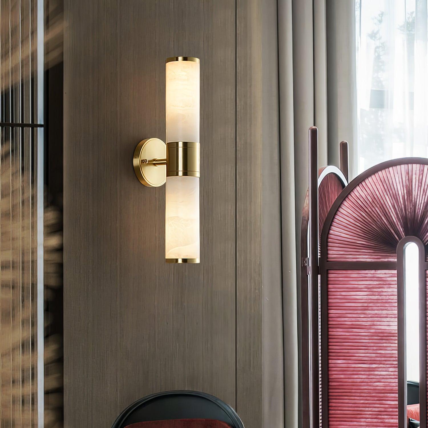 Kaia Minimalist Alabaster Wall Lamp - Letslighting