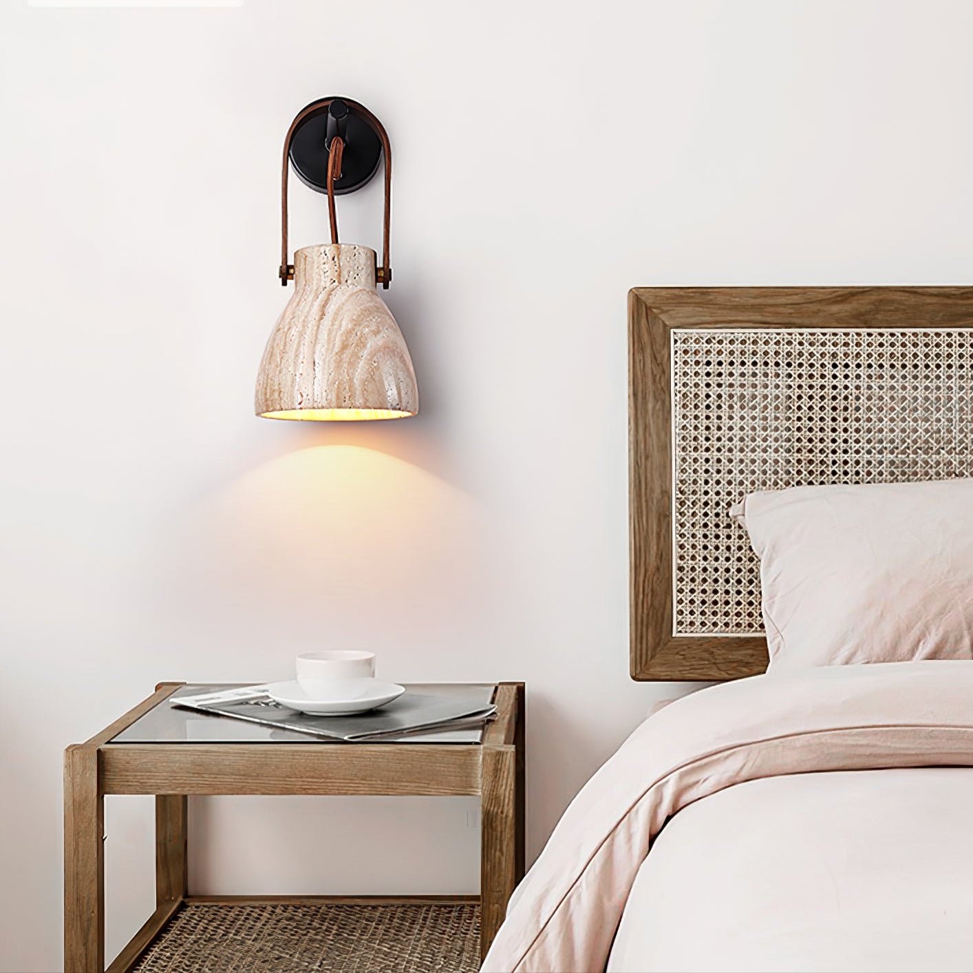 VeraApplique Murale Lanterne en Travertin - Neutralighting
