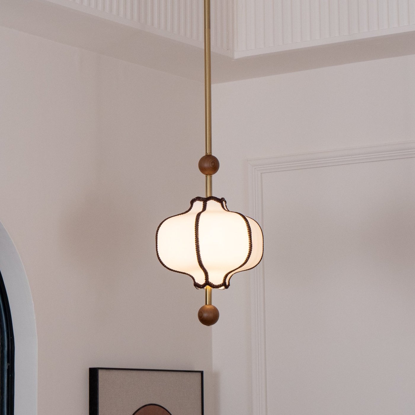 Aura Suspension lanterne en Tissu - Neutralighting