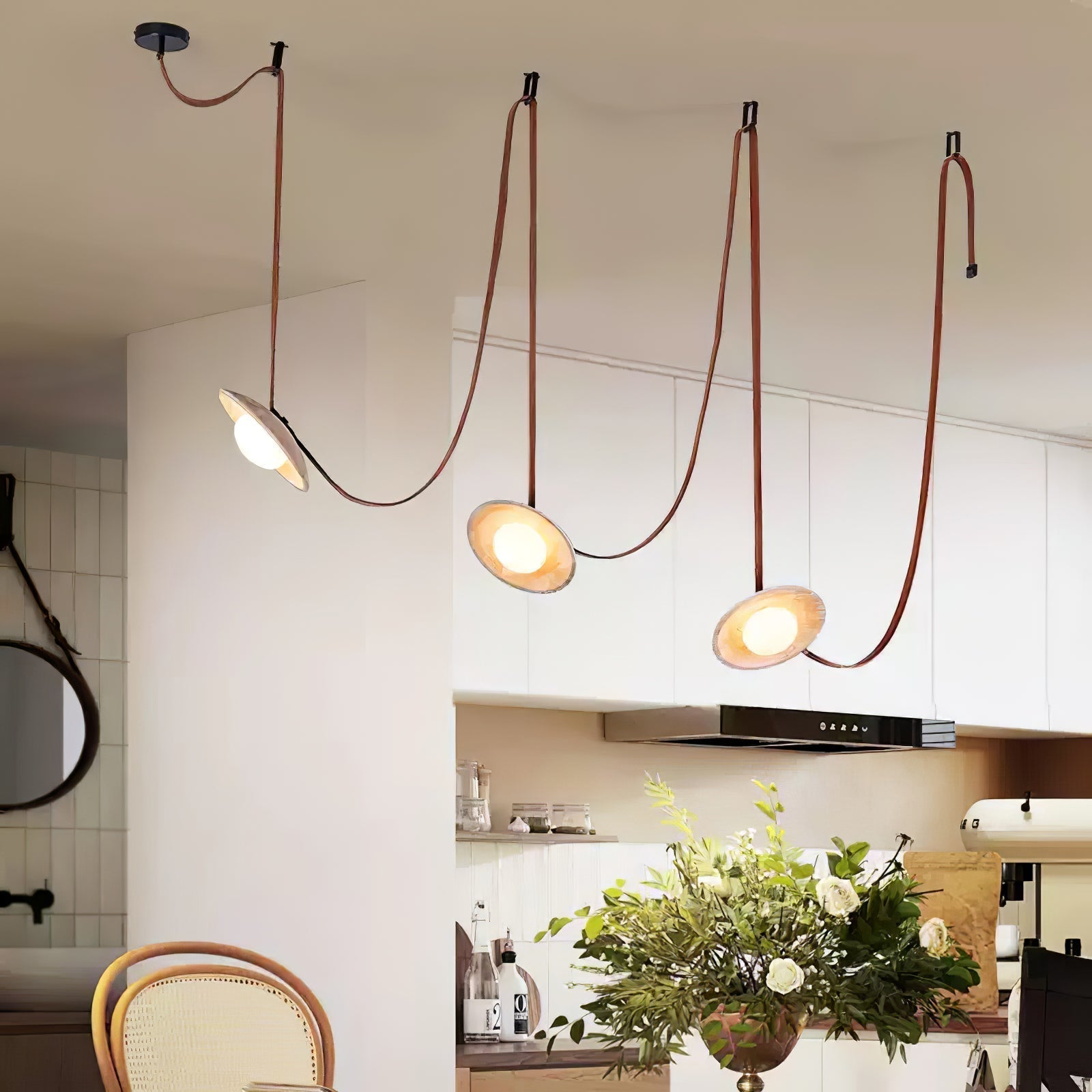 Ulsoryra Organique Travertin Pendentif Lumière Grappe - Neutralighting