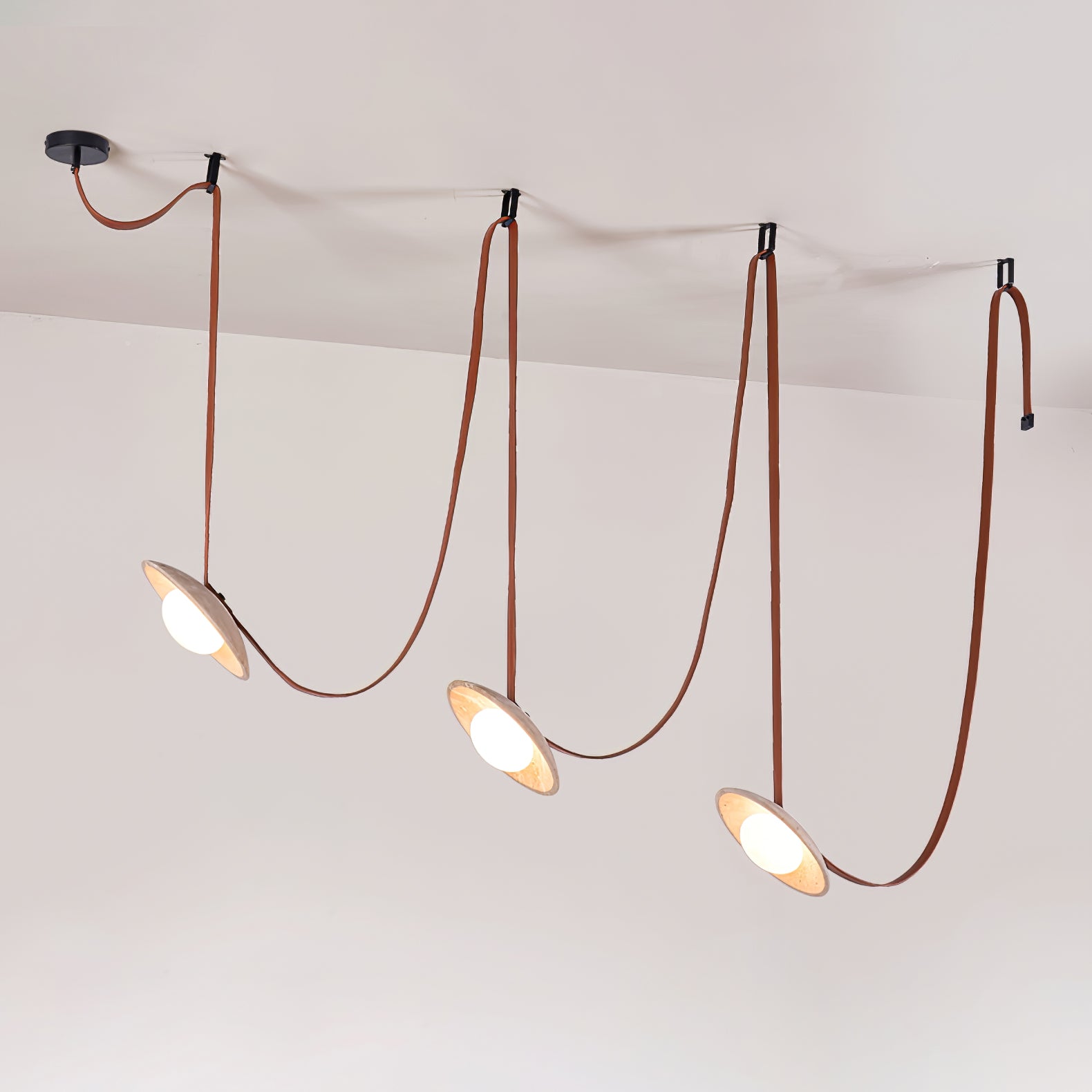 Ulsoryra Organique Travertin Pendentif Lumière Grappe - Neutralighting