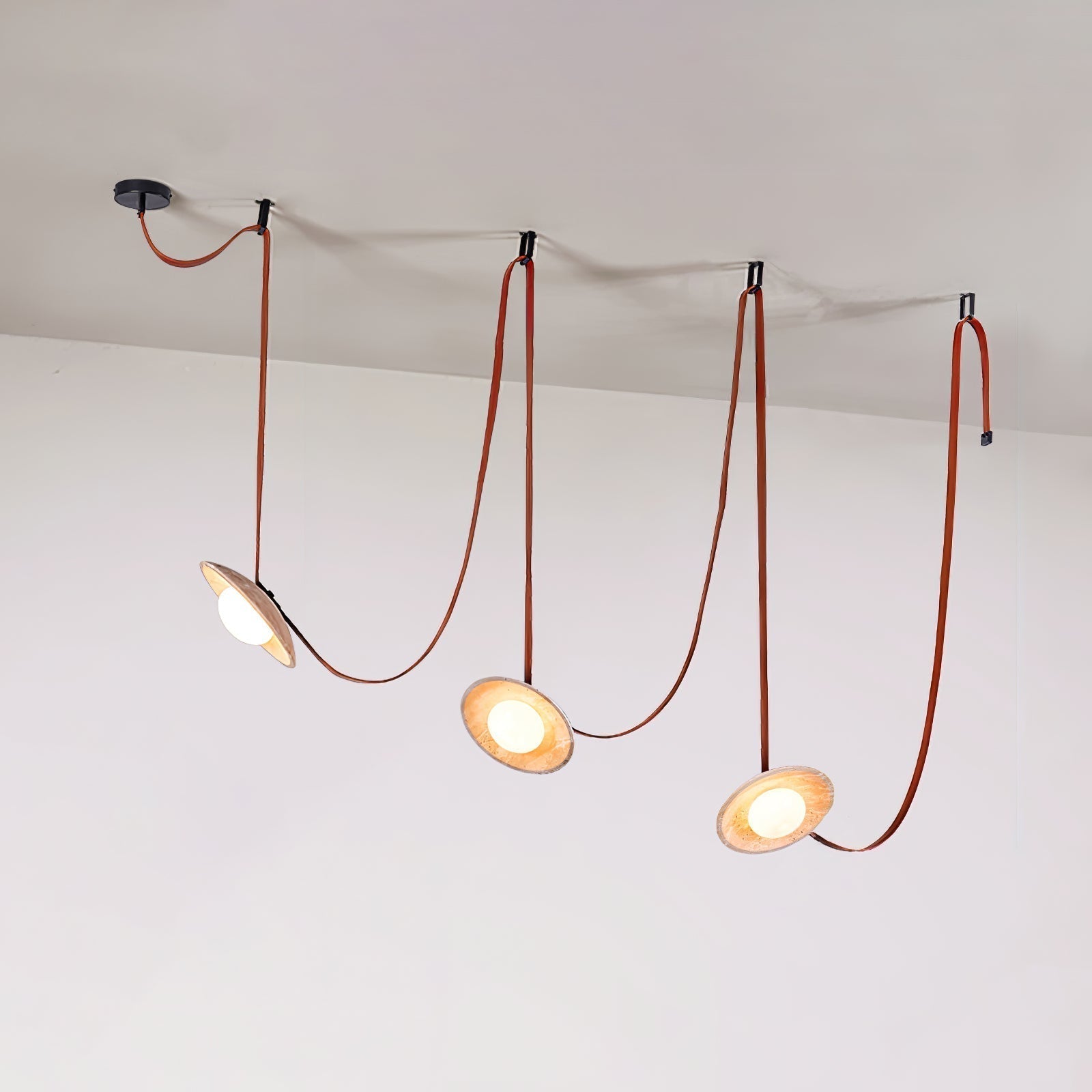 Ulsoryra Organique Travertin Pendentif Lumière Grappe - Neutralighting