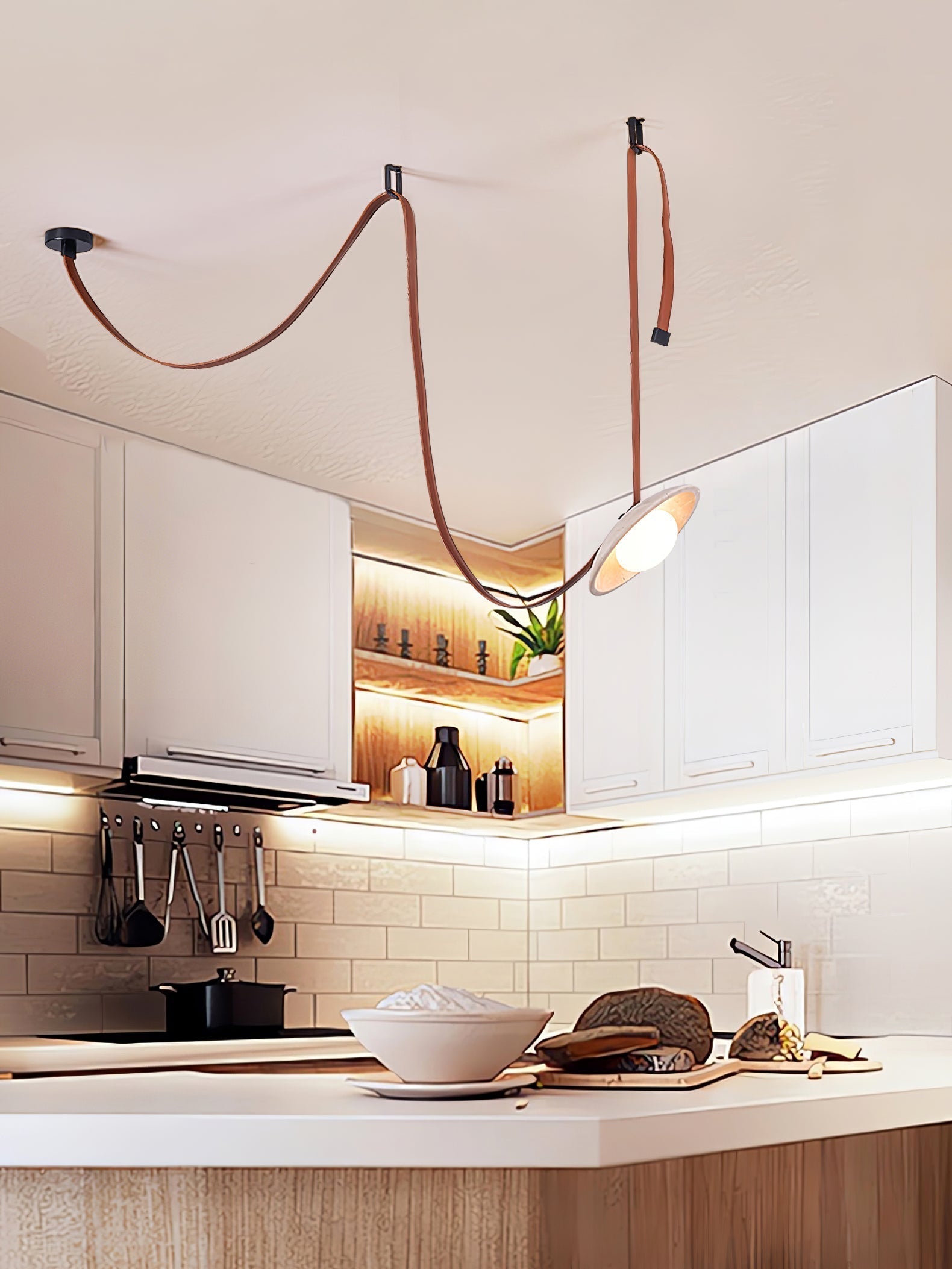 Ulsoryra Organique Travertin Pendentif Lumière Grappe - Neutralighting