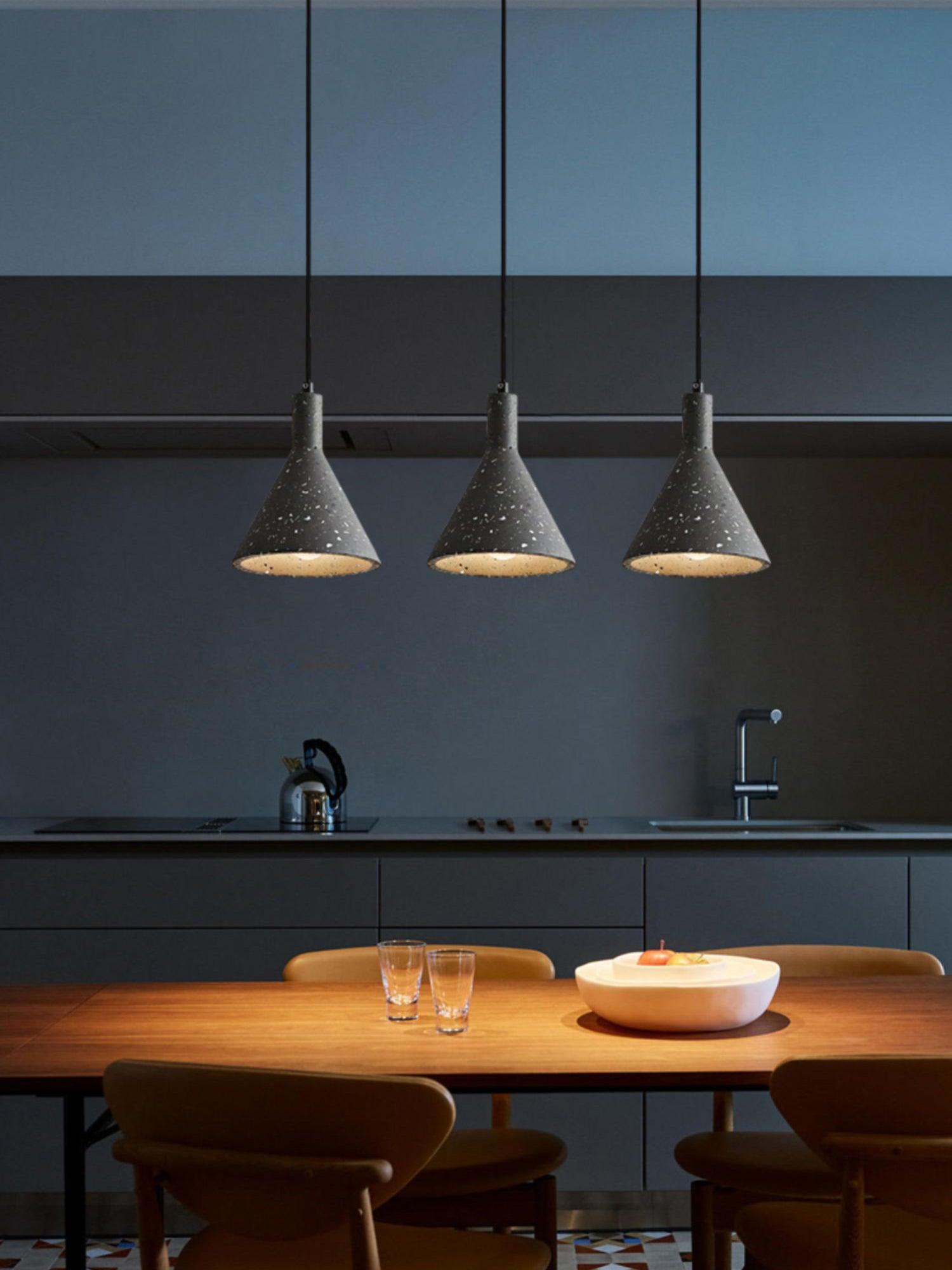 Aurshaor Suspension Ciment Minimaliste - Neutralighting