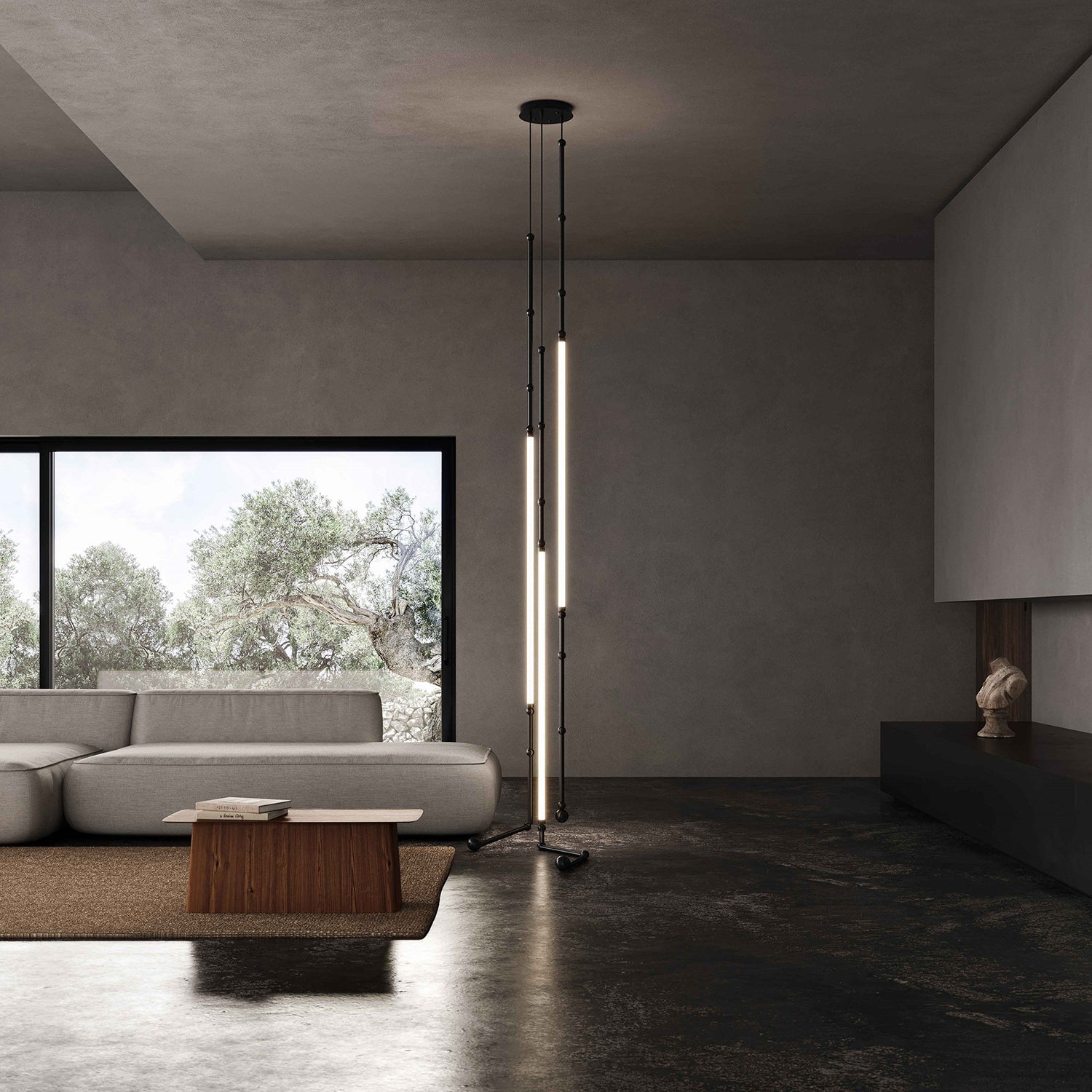 Chandelier Métal Moderne Minimaliste Ormirara - Neutralighting