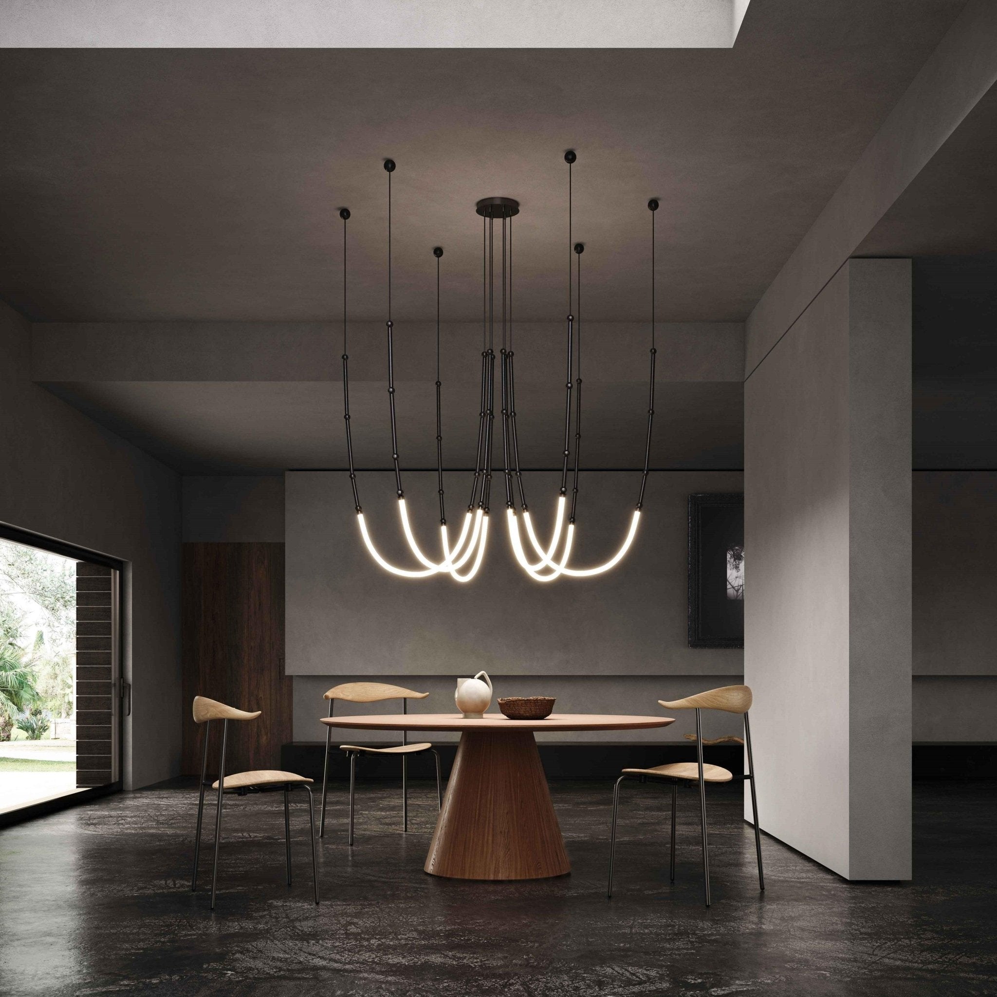 Lustra Lustre Leda LED Flexible Moderne Sculptural - Neutralighting