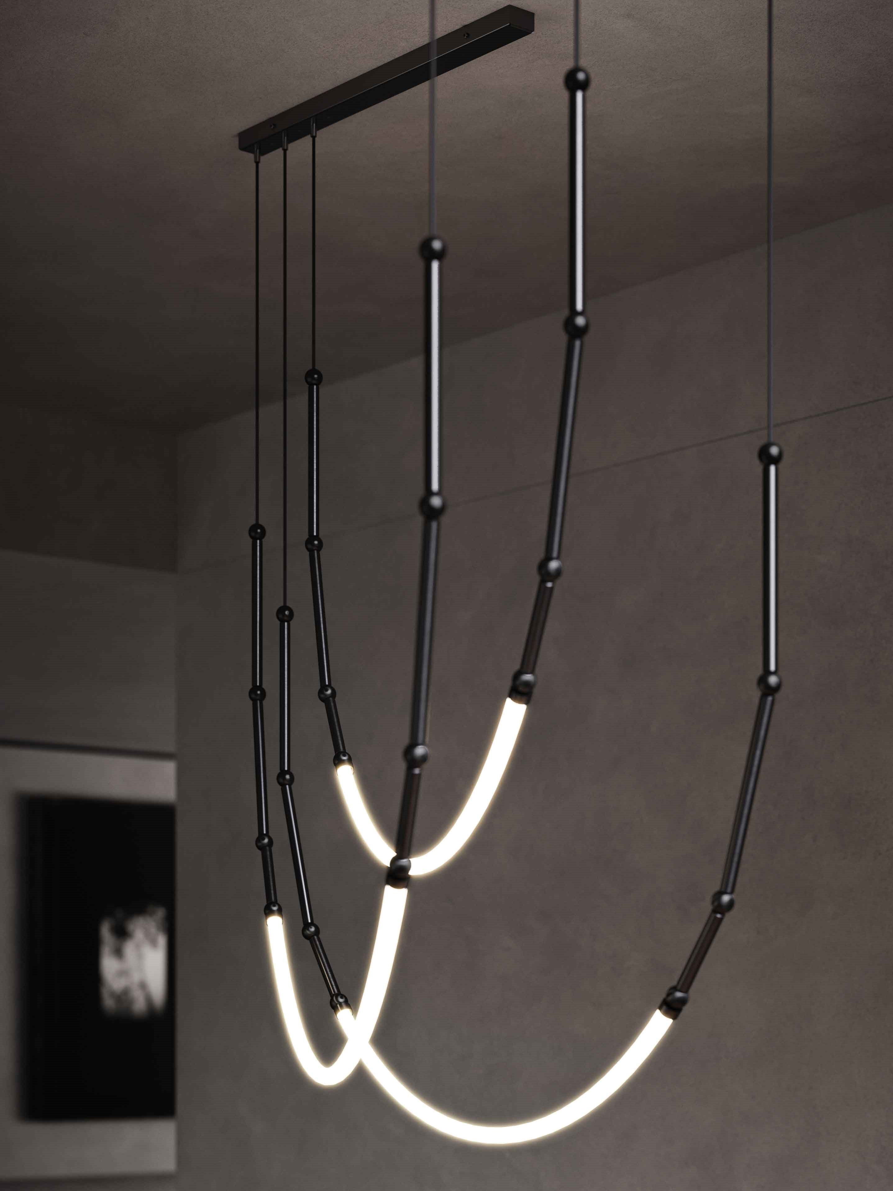 Chandelier Métal Moderne Minimaliste Ormirara - Neutralighting