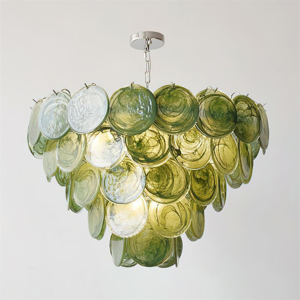 Lelaina Lustre Cascade en Verre Soufflé à la Main - Neutralighting