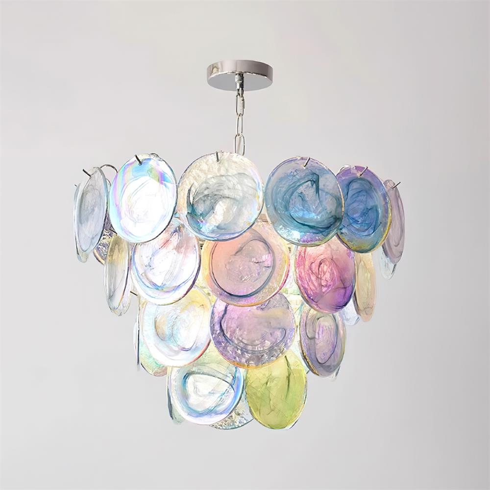 Lelaina Lustre Cascade en Verre Soufflé à la Main - Neutralighting