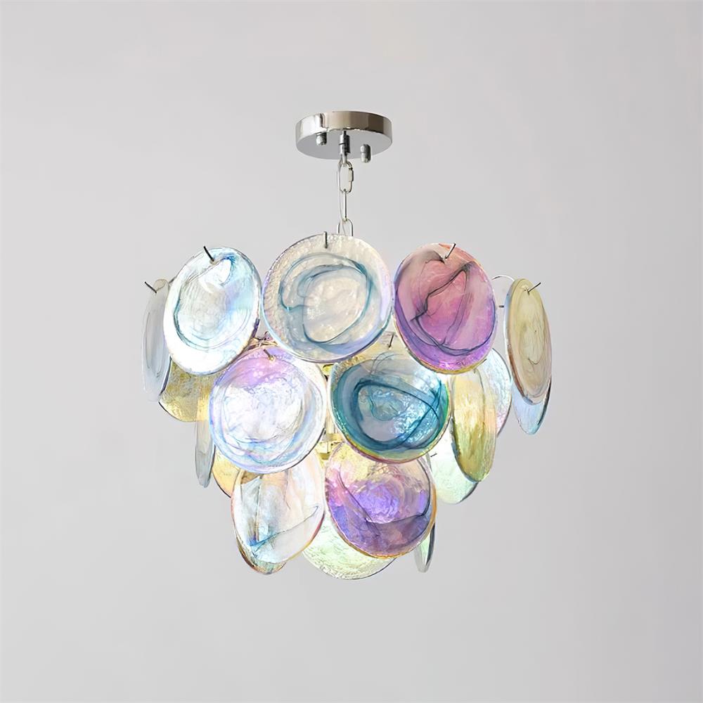 Lelaina Lustre Cascade en Verre Soufflé à la Main - Neutralighting