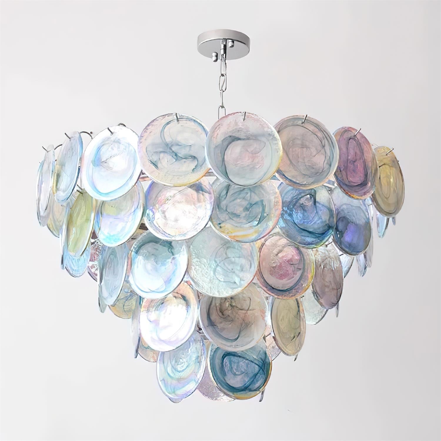 Lelaina Lustre Cascade en Verre Soufflé à la Main - Neutralighting