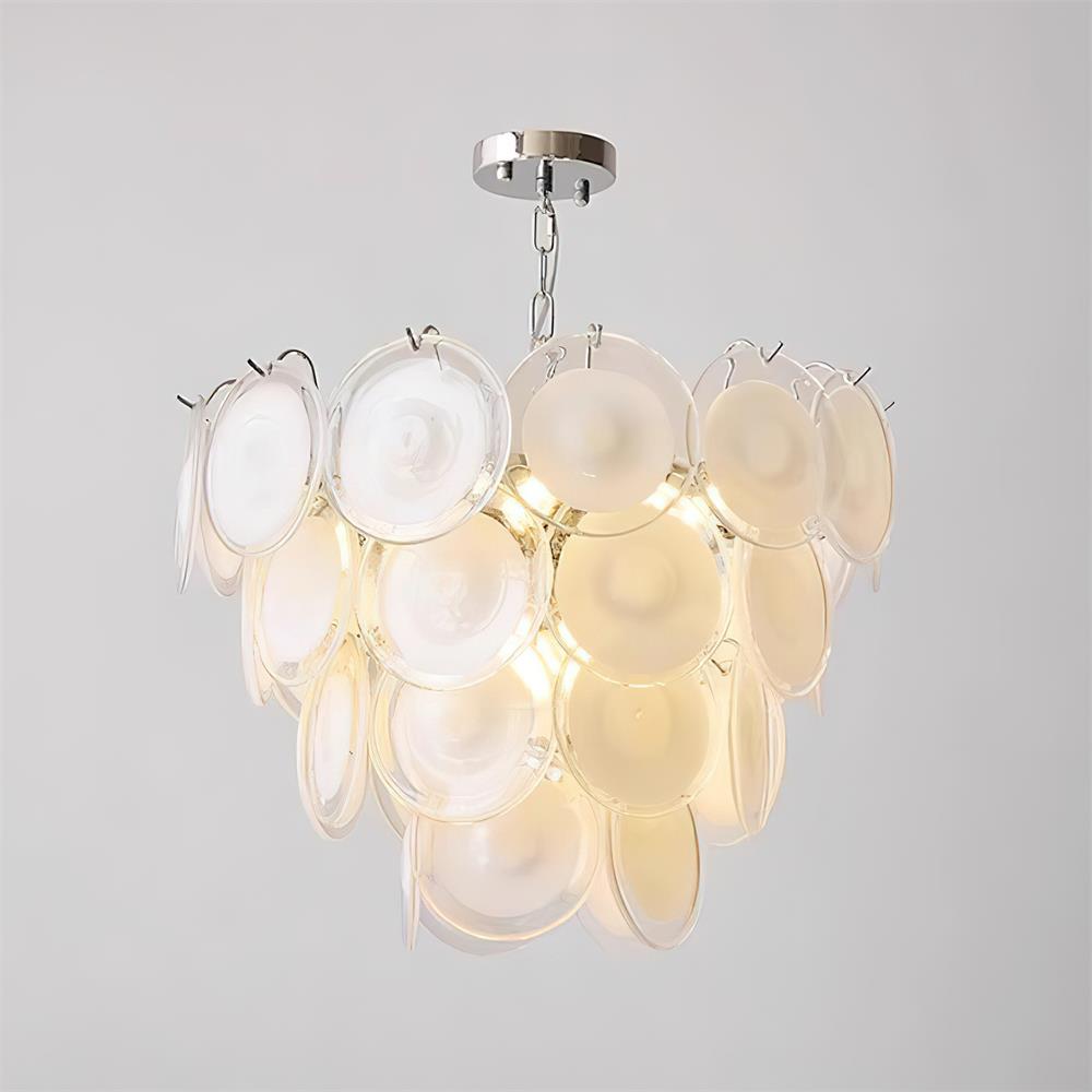 Lelaina Lustre Cascade en Verre Soufflé à la Main - Neutralighting