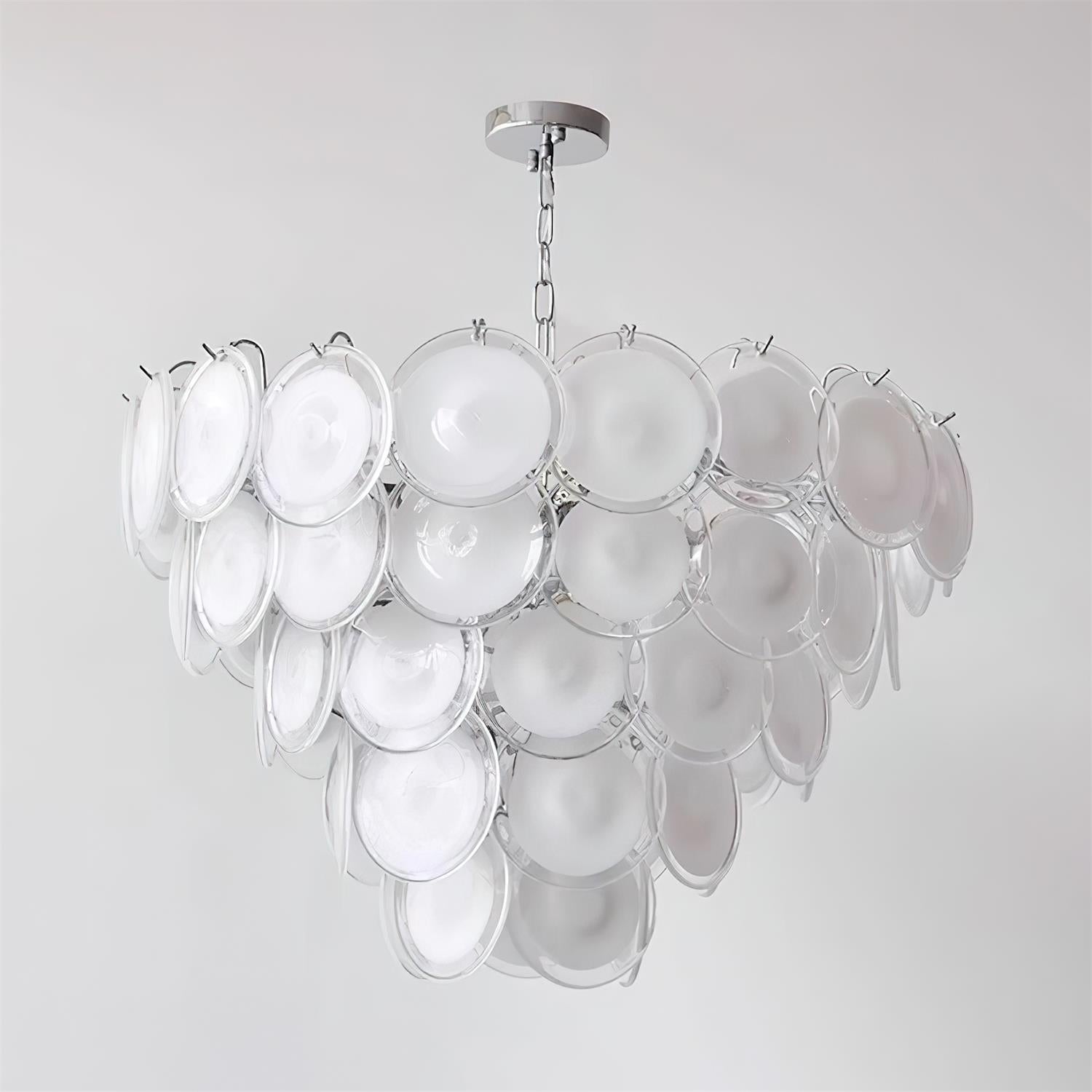 Lelaina Lustre Cascade en Verre Soufflé à la Main - Neutralighting