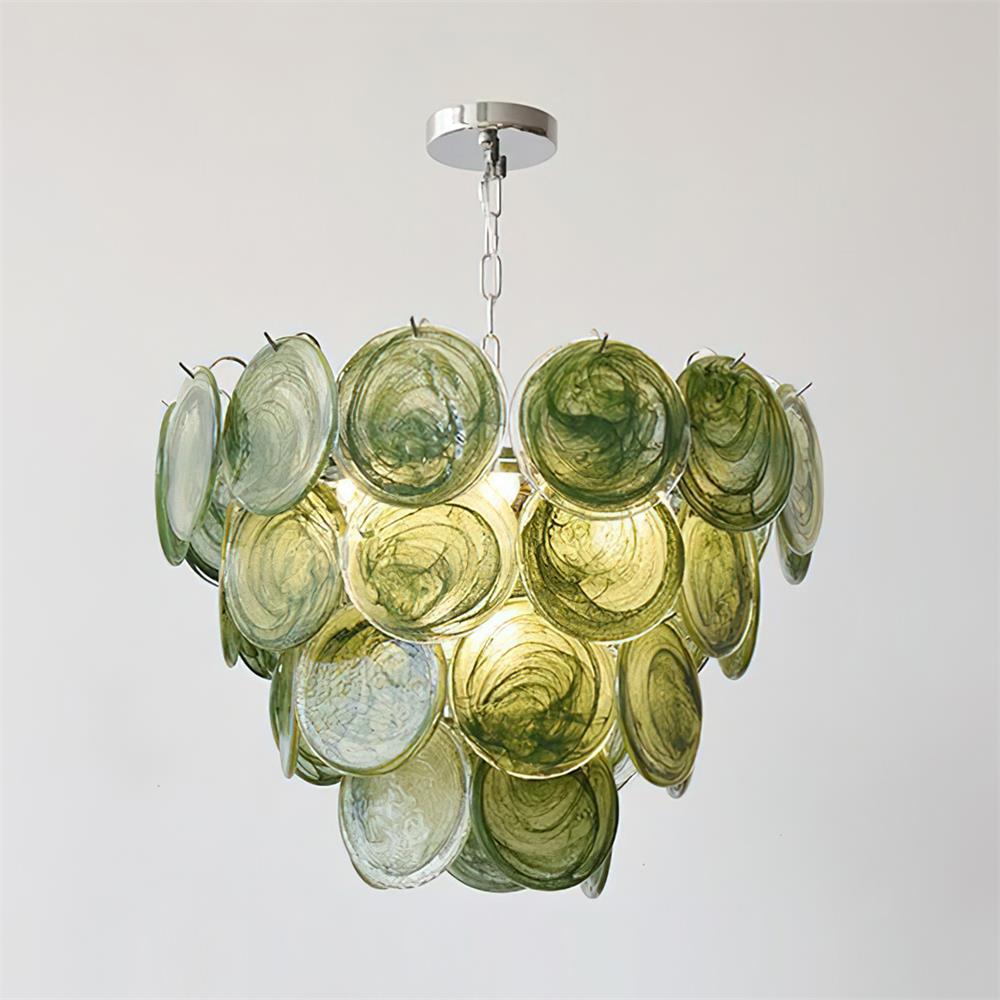 Lelaina Lustre Cascade en Verre Soufflé à la Main - Neutralighting