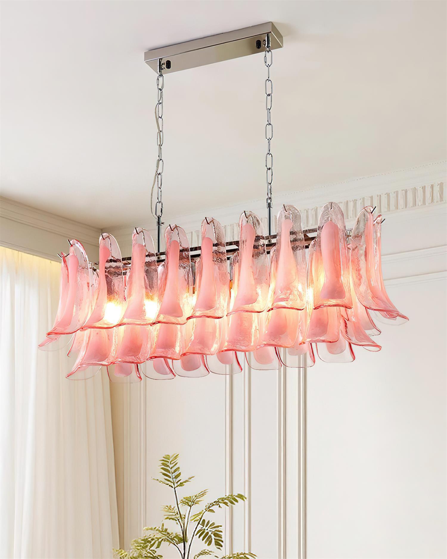Elizabeth Chandelier Murano Rectangulaire - Neutralighting