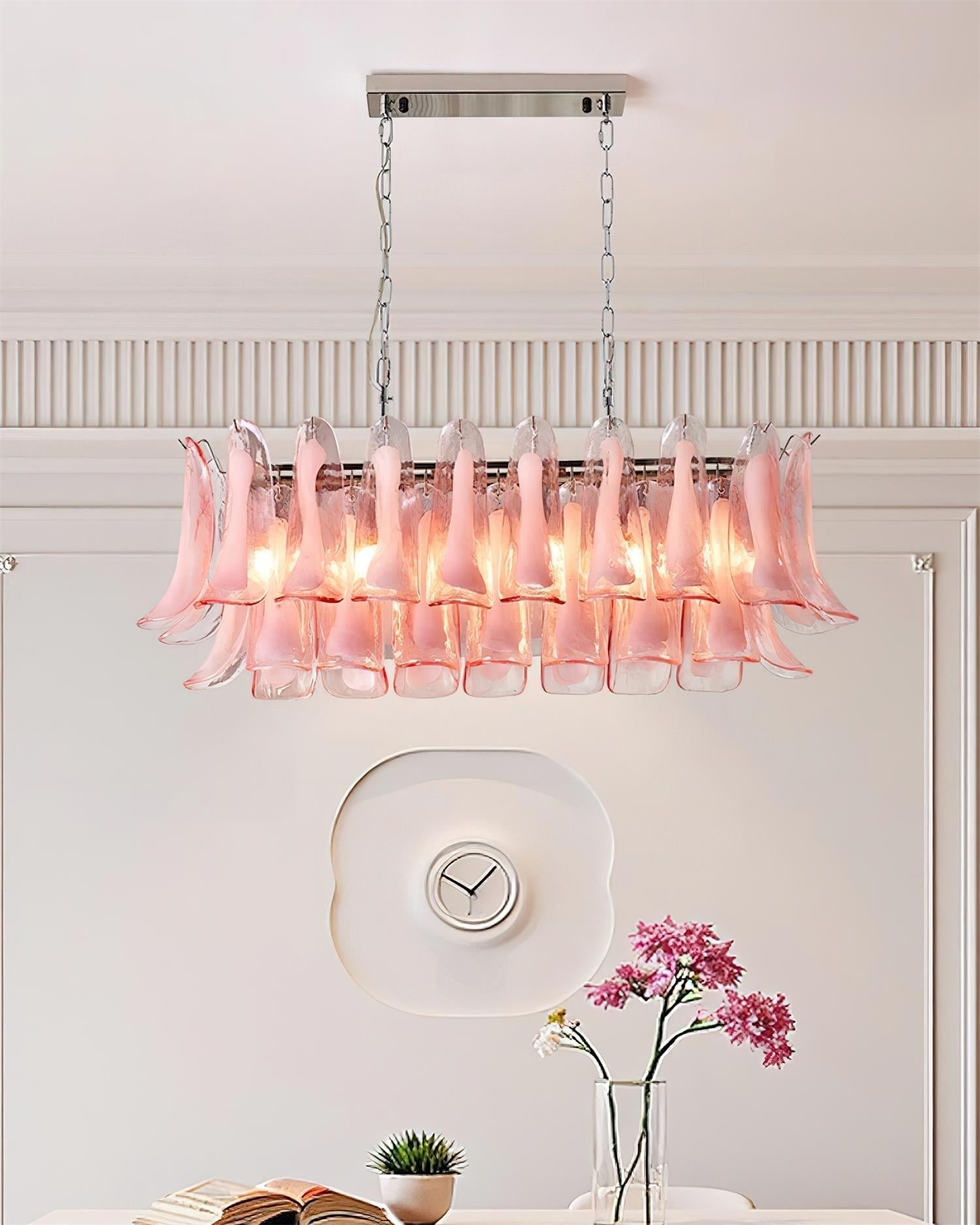 Elizabeth Chandelier Murano Rectangulaire - Neutralighting