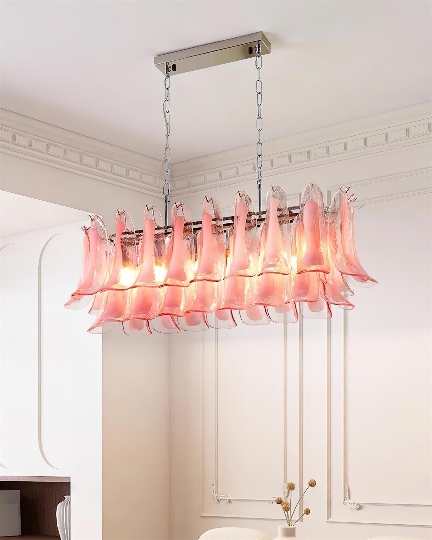 Elizabeth Chandelier Murano Rectangulaire - Neutralighting
