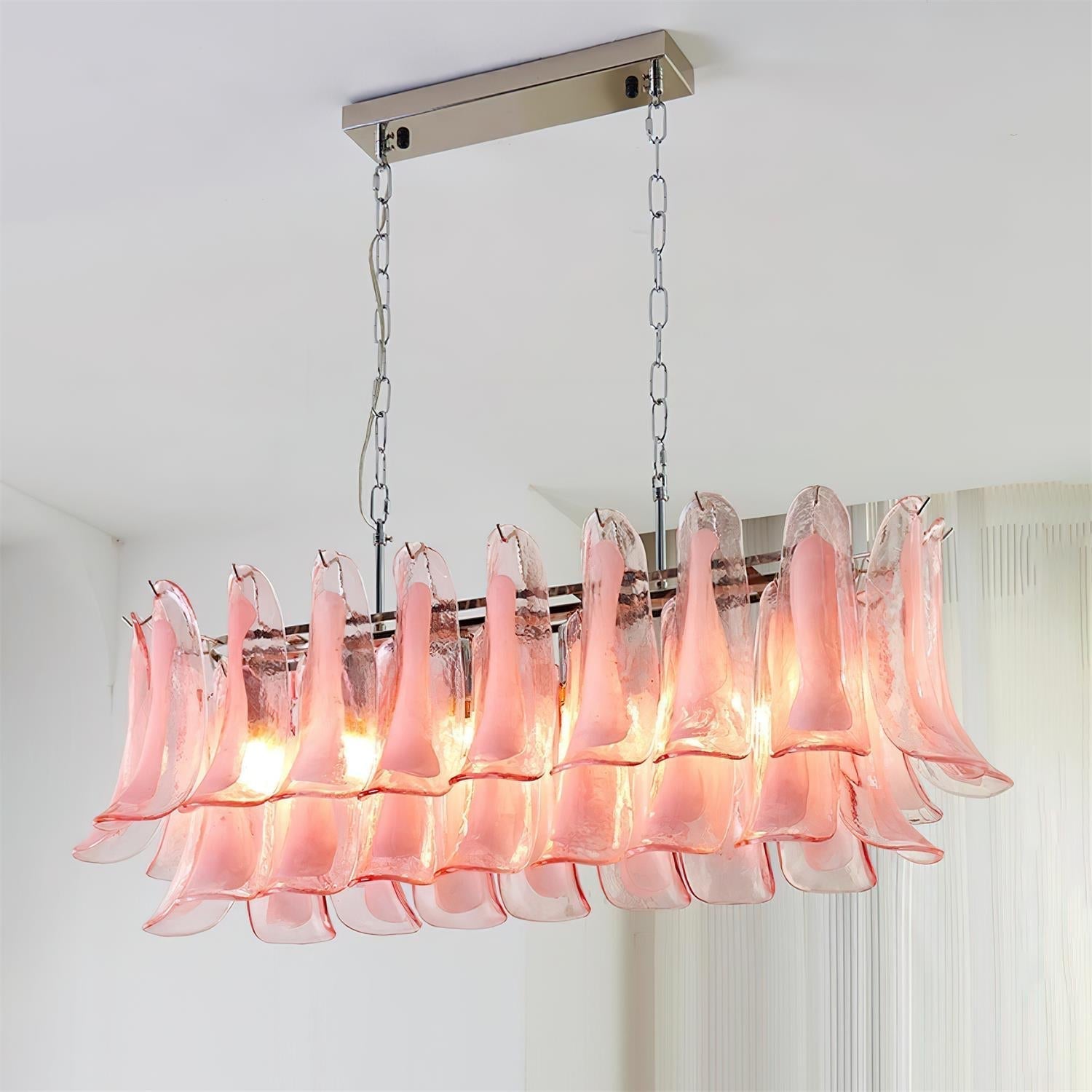 Elizabeth Chandelier Murano Rectangulaire - Neutralighting