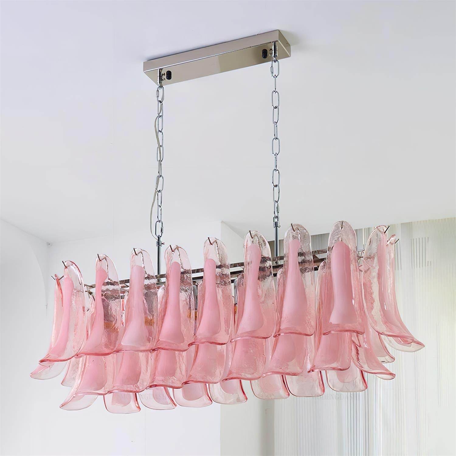 Elizabeth Chandelier Murano Rectangulaire - Neutralighting