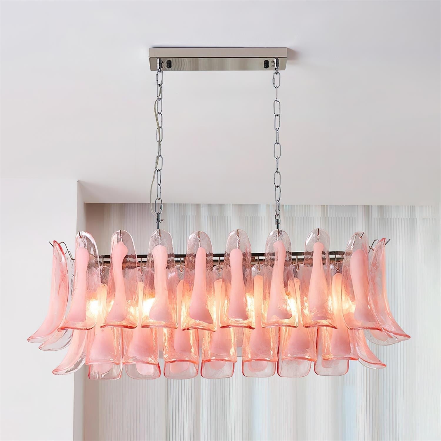 Elizabeth Chandelier Murano Rectangulaire - Neutralighting