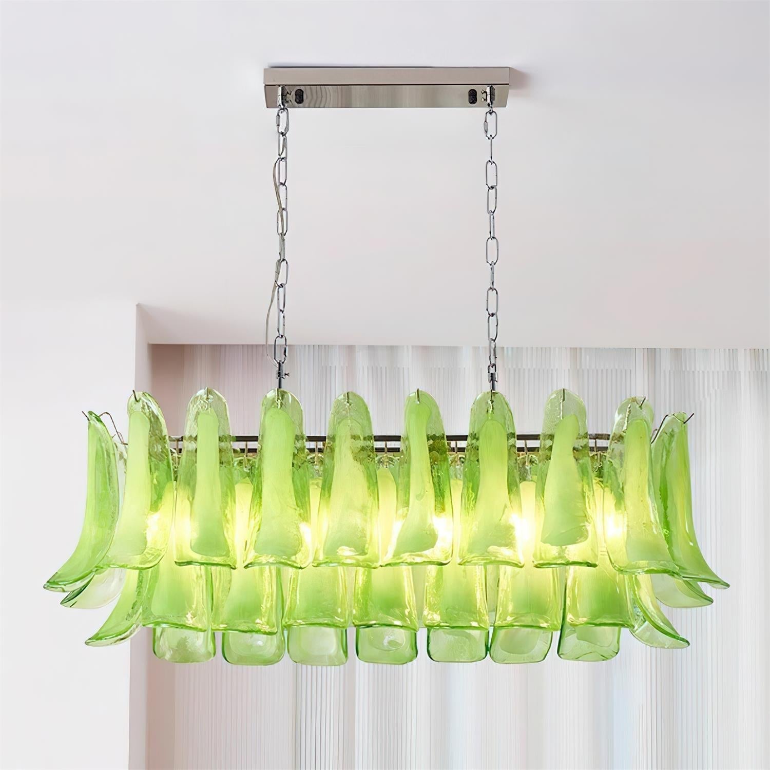 Elizabeth Chandelier Murano Rectangulaire - Neutralighting
