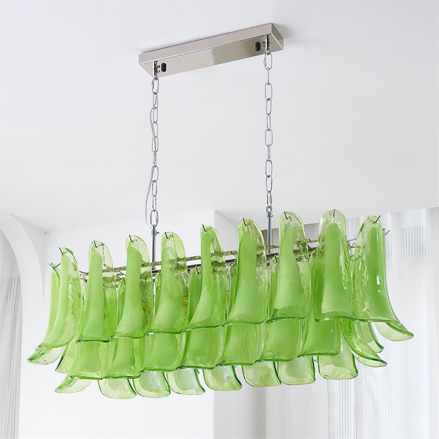 Elizabeth Chandelier Murano Rectangulaire - Neutralighting